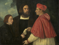 Girolamo and Cardinal Marco Corner Investing Marco, Abbot of Carrara, with His Benefice by Anonymous
