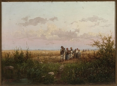 Harvesters returning from the fields by Franciszek Wastkowski