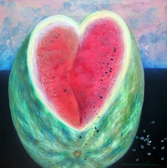 heart with seeds by Carmen Nistorescu