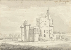 Het kasteel Wijk bij Duurstede by Joseph Adolf Schmetterling