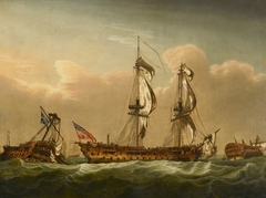 HMS Brunswick after the battle of the First of June, 1794