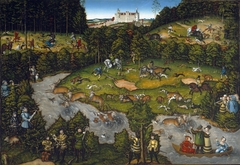 Hunting near Hartenfels Castle by Lucas Cranach the Elder