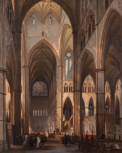 Interieur Westminster Abbey by Jules Victor Génisson