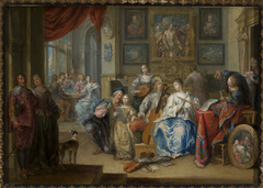 Interior with a concert and card players