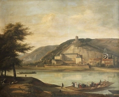 Italian Landscape with Clock Tower by Anonymous