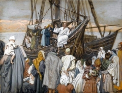 Jesus Preaches in a Ship by James Tissot