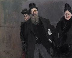 John Lewis Brown with Wife and Daughter by Giovanni Boldini