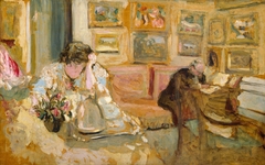 Jos and Lucie Hessel in the Small Salon, Rue de Rivoli by Édouard Vuillard