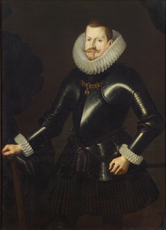 König Philipp III. von Spanien (1578-1621), Bildnis im Harnisch by Andrés López Polanco