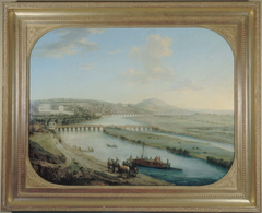 L'Ile Seguin, le pont de Sèvres et Saint-Cloud by Charles-Léopold Grevenbroeck