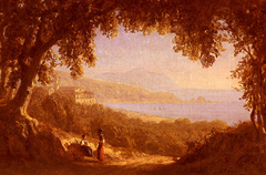 La Riviera di ponente, Genoa by Sanford Robinson Gifford