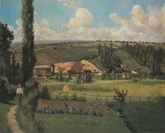 Landscape at Les Pâtis, Pontoise by Camille Pissarro