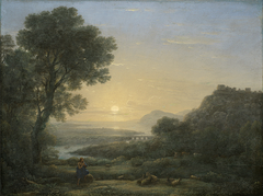 Landscape with a Piping Shepherd by Claude Lorrain