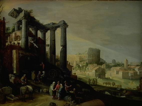 Landscape with a View of Campo Vaccino in Rome