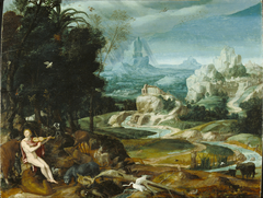 Landscape with Orpheus by Anonymous