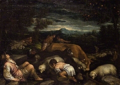 Landscape with Shepherds by Francesco Bassano the Younger