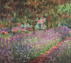 The artist's garden at Giverny by Claude Monet