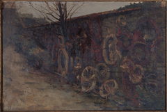 Le mur des fédérés au cimetière du Père-Lachaise by Germain Eugène Bonneton