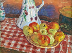 Les Pommes rouges et jaunes by Pierre Bonnard