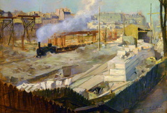 Les travaux de la nouvelle gare d'Orléans, en 1899 by Victor Marec