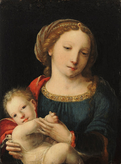 Madonna and Child by Master with the Parrot