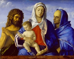 Madonna and Child with John the Baptist and Saint Elizabeth by Giovanni Bellini