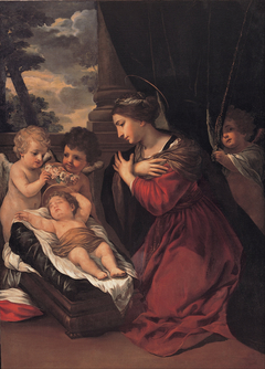 Madonna with the Child and angels by Pietro da Cortona