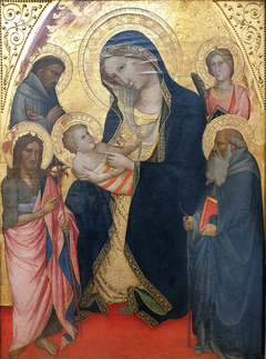 Madonna with the child, St. John the Baptist, St. Francis and St. Anthony and a martyr