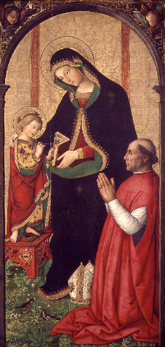 Madonna with Writing Child and Bishop by Pinturicchio
