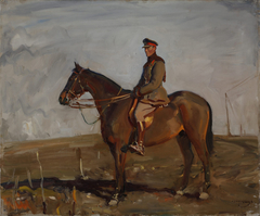 Major General the Right Honourable J.E.B. Seely, CB, CMG, DSO, on his Charger "Warrior" by Alfred Munnings