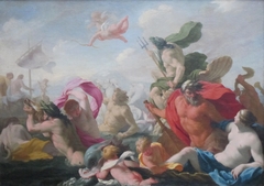 Marine Gods Paying Homage to Love by Eustache Le Sueur