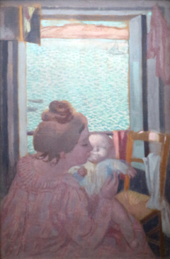 Maternity in the window