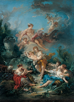 Mercury Confiding the Infant Bacchus to the Nymphs of Nysa by François Boucher
