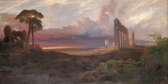 Opus 24: Rome, from the Campagna, Sunset by Thomas Moran