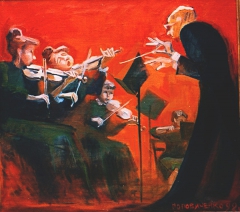 Orchestra rehearsal