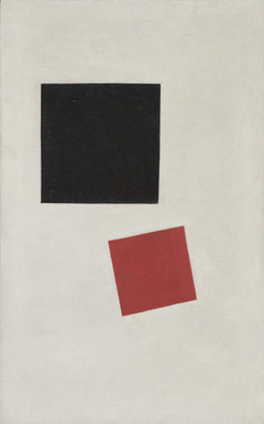 Painterly Realism of a Boy with a Knapsack - Color Masses in the Fourth Dimension by Kazimir Malevich