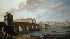 Pont-Neuf, Samaritaine et pointe ouest de l'Île de la Cité by Nicolas-Jean-Baptiste Raguenet