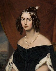 Portrait de Sa Majesté l´Impératrice Douarière du Brésil, Duchesse de Bragance by Friedrich Dürck
