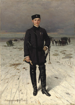 Portrait of a Russian volunteer