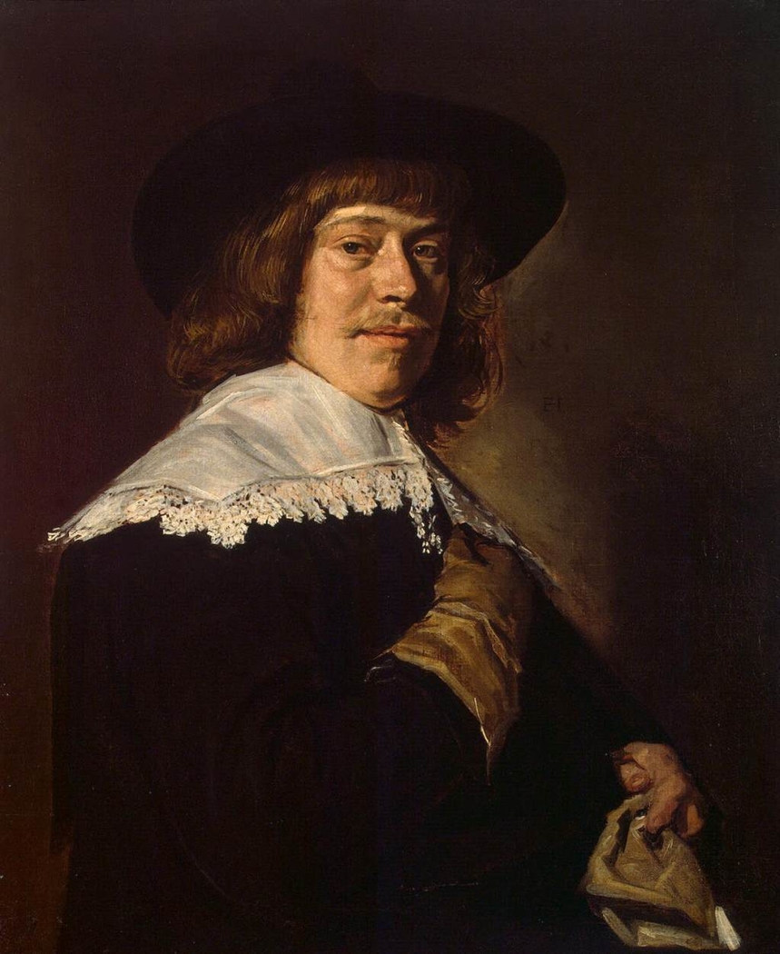Portrait of a Young Man Holding a Glove