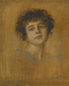 Portrait of a Young Woman by Franz von Lenbach