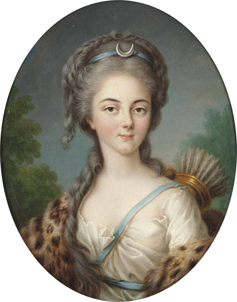 Portrait of Anne Charlotte of Lorraine, Mademoiselle de Brionne (1775–1786), as Diana