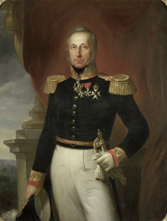 Portrait of Dominique Jacques de Eerens, Governor-General of the Dutch East Indies by Cornelis Kruseman