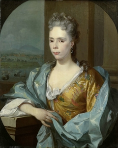 Portrait of Elisabeth van Riebeeck, Daughter of Abraham van Riebeeck, Wife of Gerard van Oosten by Nicolaas Verkolje