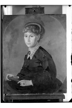 Portrait of Eliza Orzeszkowa. by Władysław Gepner