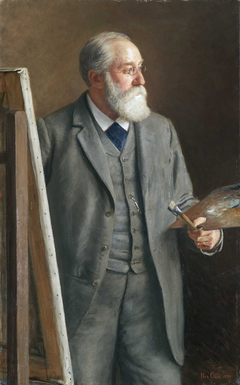 Portrait of Hans Fredrik Gude by Nils Gude