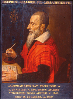 Portrait of  Josephus Justus Scaliger (1540-1609) by Jan Cornelisz van 't Woudt