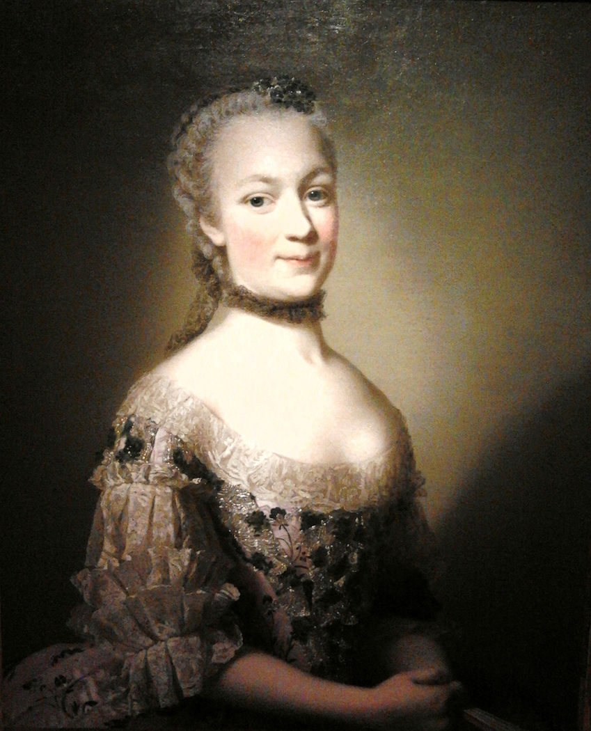 "Portrait of Katarzyna Mniszech née Zamoyska." Alexander Roslin