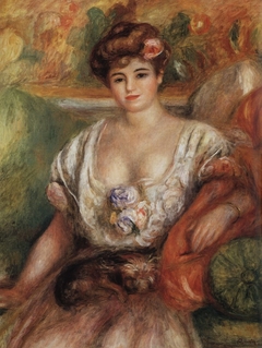 Portrait of Misia Sert (Jeune femme au griffon) by Auguste Renoir