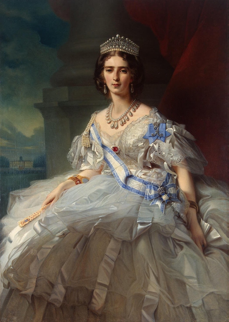 Sofia Mikhailovna Shuvalova, Princess Vorontsova, 1854, 87×103 cm by Franz  Xaver Winterhalter: History, Analysis & Facts